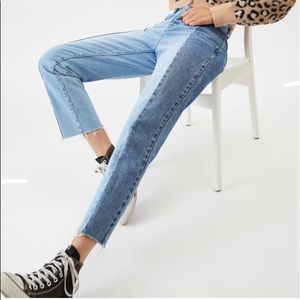 Pacsun Two Panel High Waisted Straight Leg Jeans